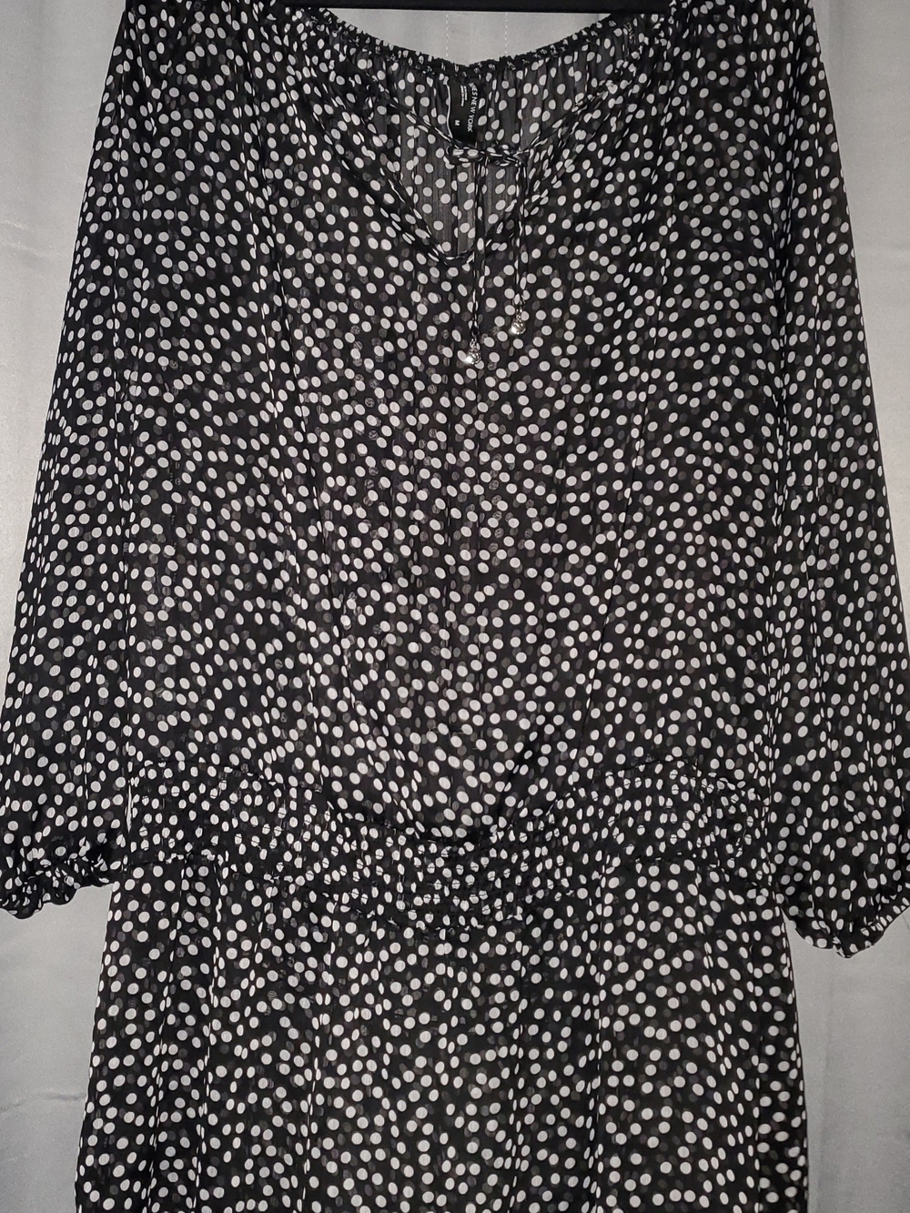 Women's Abstract Mini Dress in Black & White